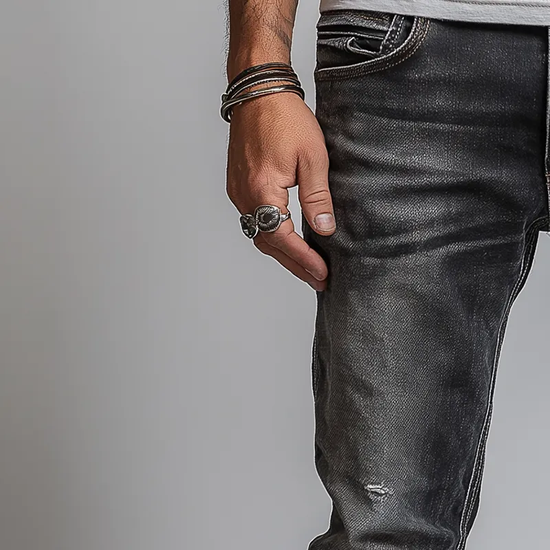 Men's Vintage Washed Ripped Jeans MTA2901G9P sold by Manly product image thumbnail 3