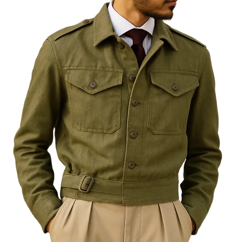 Men's Spring And Autumn Classic Cotton Short Flight Jacket MTA0130H1U sold by Manly