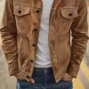 Men's Classic Casual Multi-pocket Lapel Corduroy Thin Jacket MTA0480H6K sold by Manly