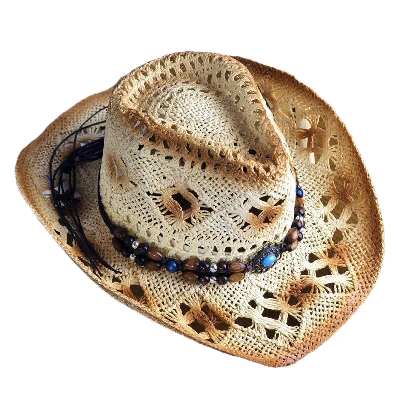 Men's Western Cowboy Casual Wide Brim Sun Hat 20896227U sold by Manly