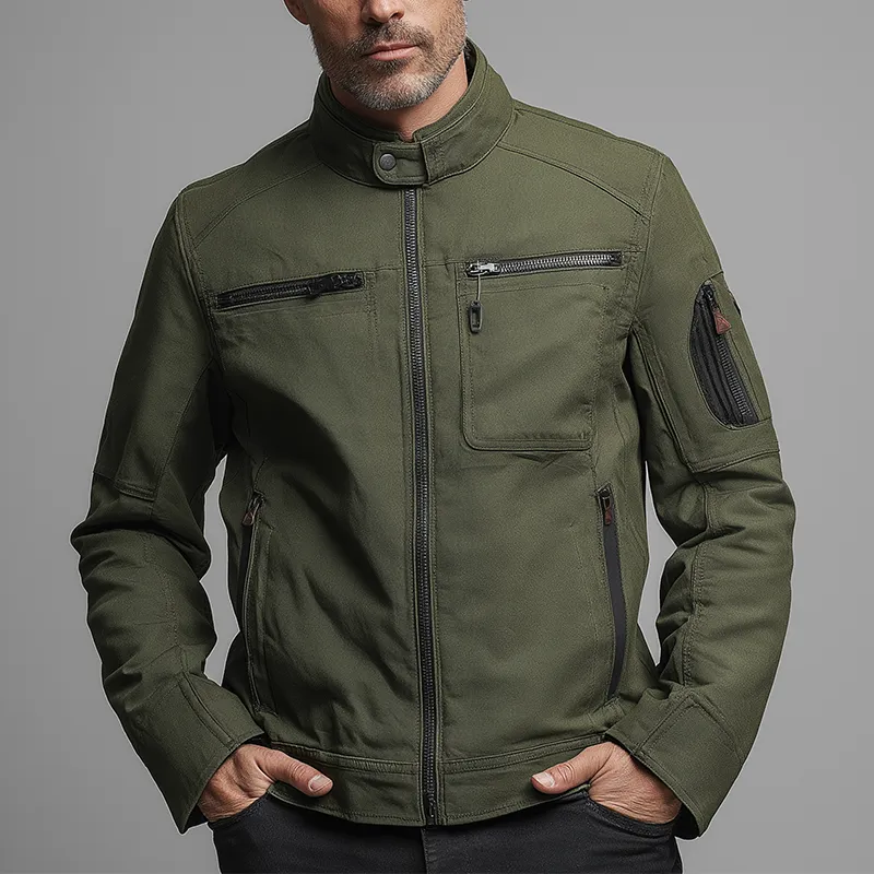 Men's Vintage Cotton Motorcycle Jacket MTA0568H6P sold by Manly product image thumbnail 2