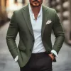 Men's Vintage Elegant Tweed Notch Lapel Single-breasted Slim-fit Blazer MTA0562H0M sold by Manly
