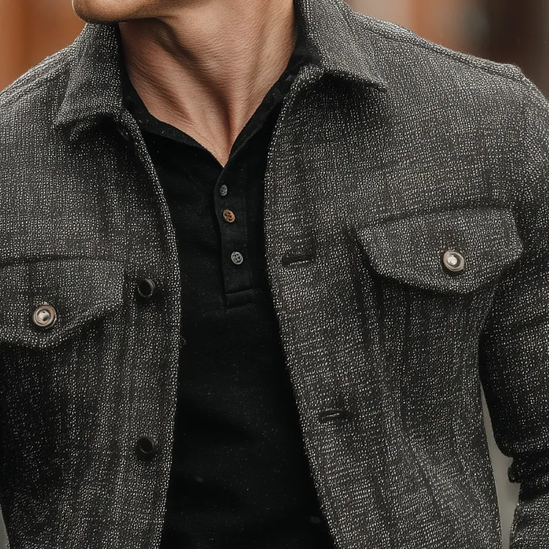 Men's Blend Lapel Single-breasted Jacket MTA0709H1X sold by Manly product image thumbnail 2