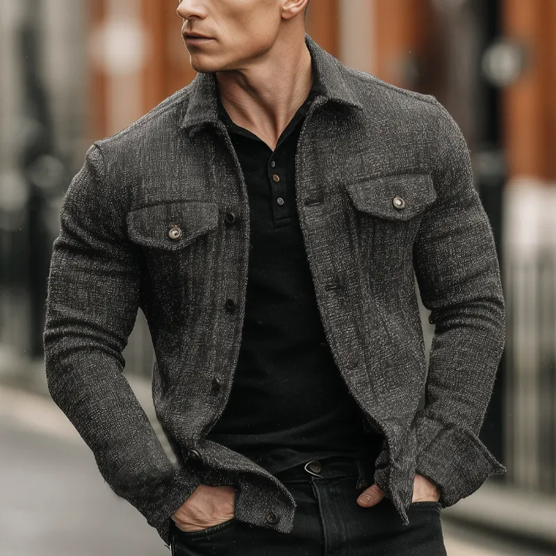 Men's Blend Lapel Single-breasted Jacket MTA0709H1X sold by Manly product image thumbnail 3