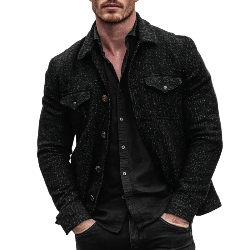 Men's Blended Fabric Single-breasted Jacket MTA0717H2X sold by Manly