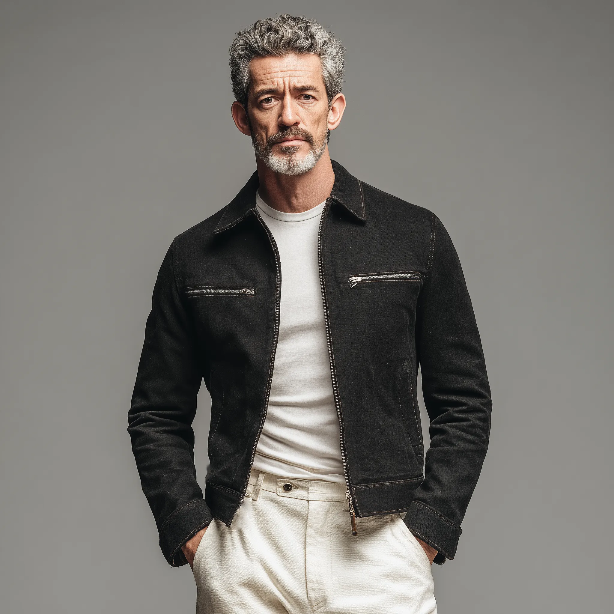 Men's Classic Casual Detachable Fur Collar Slim Fit Cotton Blend Jacket MTA0732H1K sold by Manly product image thumbnail 3