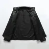 Men's Lapel Zipper Biker Leather Jacket 94969230Z sold by Manly