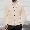 Men's Casual Solid Color V-neck Single-breasted Loose Knitted Cardigan MTA1187H7M sold by Manly