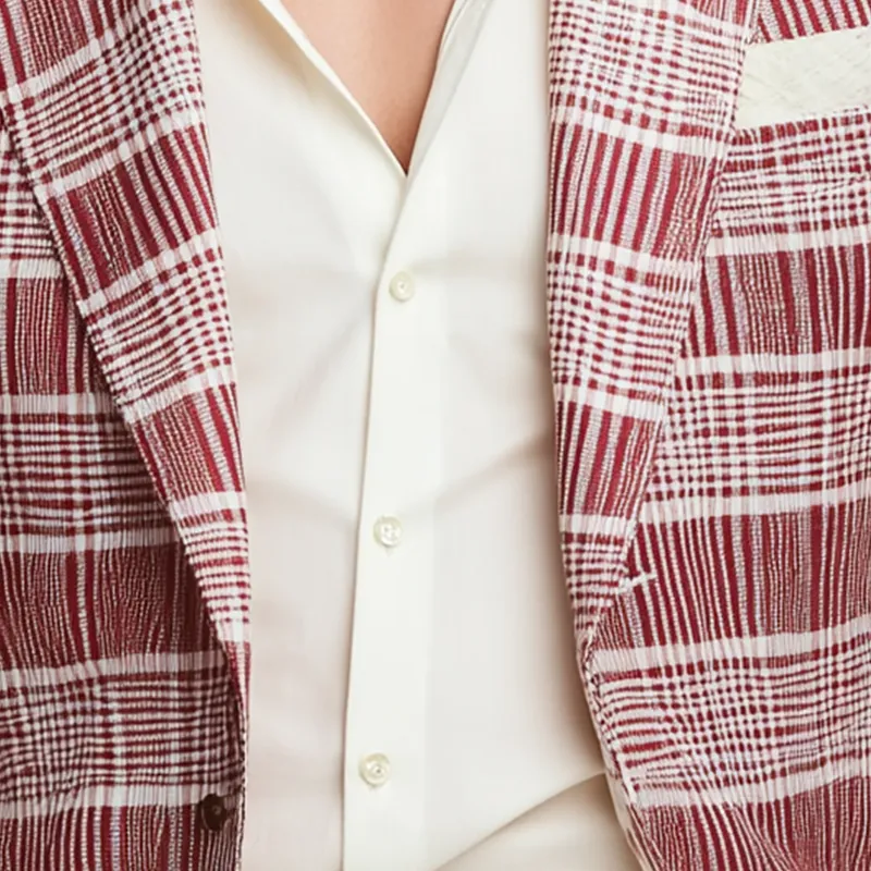 Men's Stylish Woven Check Suit Jacket MTA1119H4P sold by Manly product image thumbnail 3