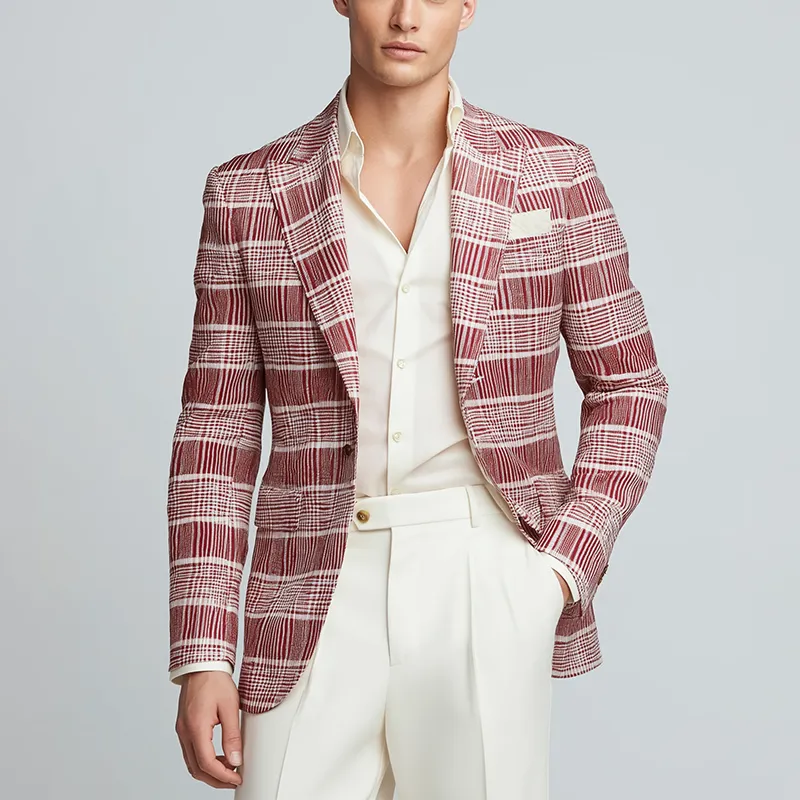 Men's Stylish Woven Check Suit Jacket MTA1119H4P sold by Manly product image thumbnail 2