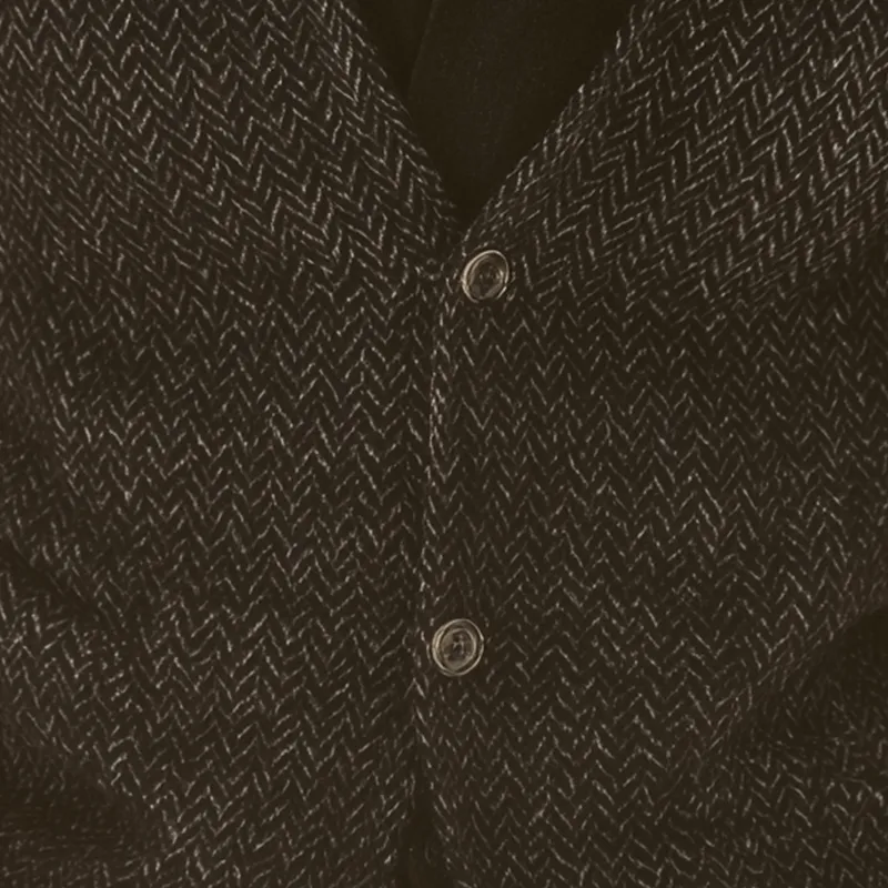 Men's Vintage Herringbone Stand Collar Jacket MTA1395H0P sold by Manly product image thumbnail 3