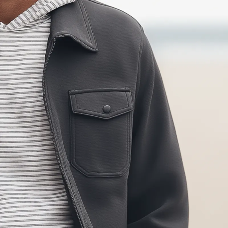 Men's Vintage Cotton Blend Jacket MTA1354H3P sold by Manly product image thumbnail 4