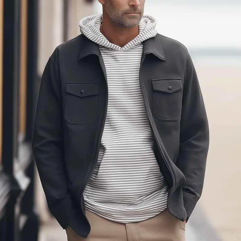 Men's Vintage Cotton Blend Jacket MTA1354H3P sold by Manly product image thumbnail 2