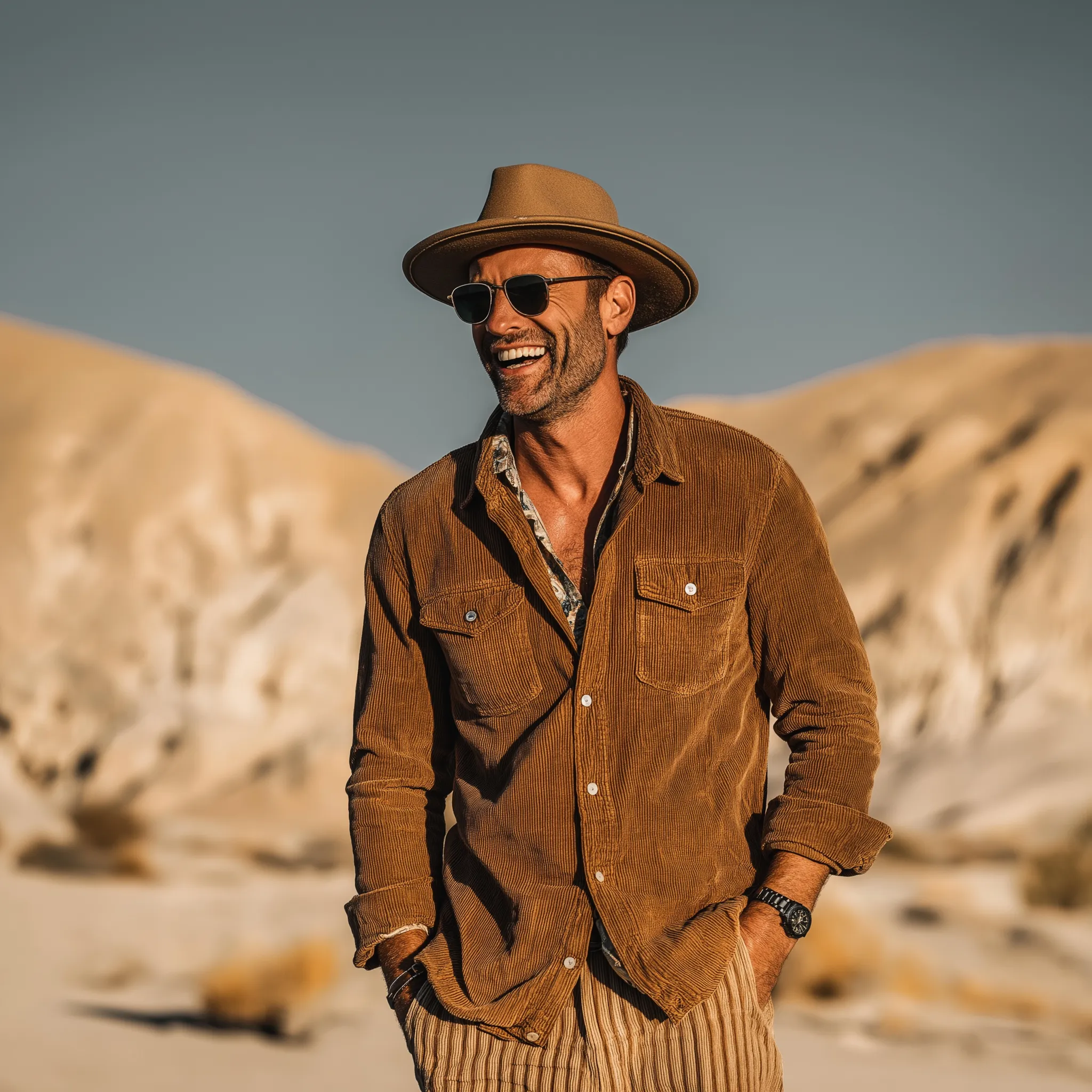 Men's Vintage Corduroy Long Sleeve Shirt MTA1271H4P sold by Manly product image thumbnail 4