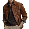 Men's Vintage Corduroy Lapel Single Breasted Jacket MTA1461H4X sold by Manly