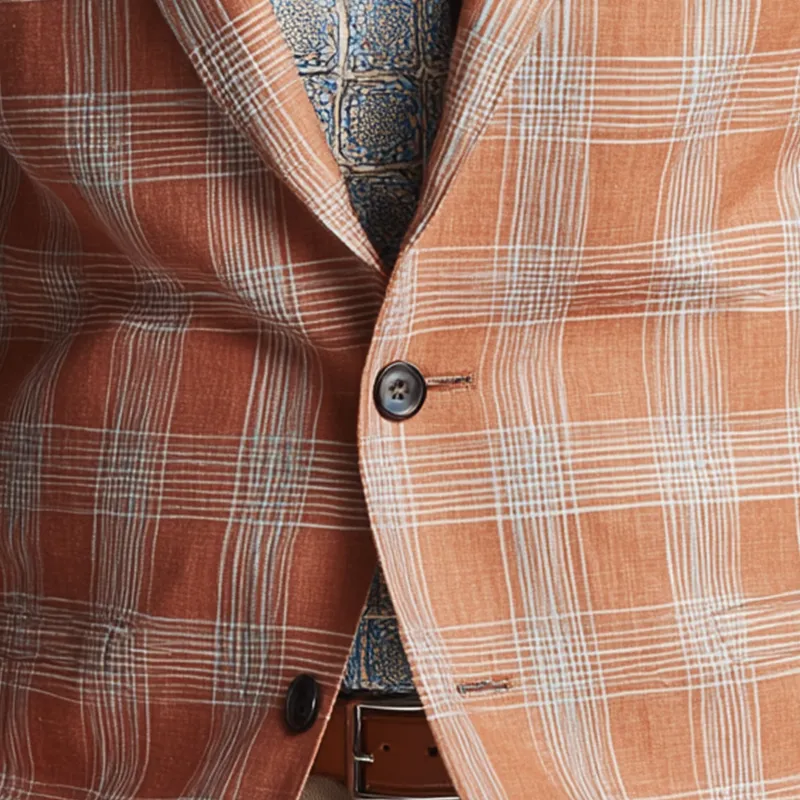 Men's Vintage Check Print Wedding Suit MTA1514H9P sold by Manly product image thumbnail 3