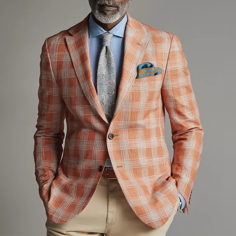 Men's Vintage Check Print Wedding Suit MTA1514H9P sold by Manly product image thumbnail 2