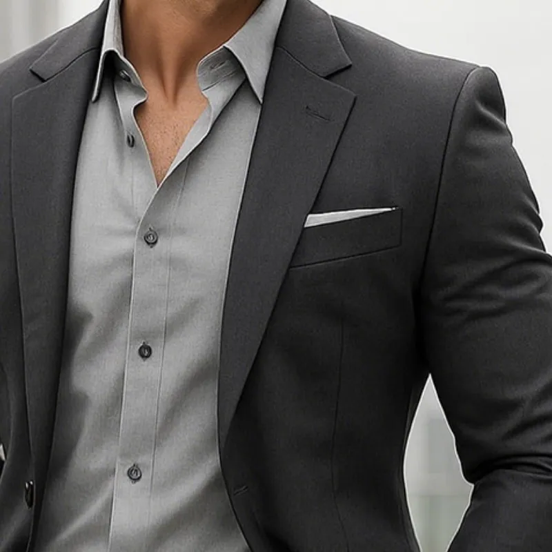 Men's Retro Casual Simple Business Blazer MTA1317H1TO sold by Manly product image thumbnail 3