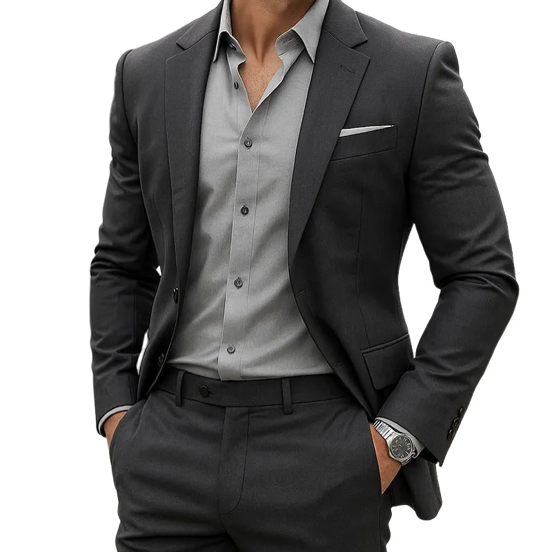 Men's Retro Casual Simple Business Blazer MTA1317H1TO sold by Manly