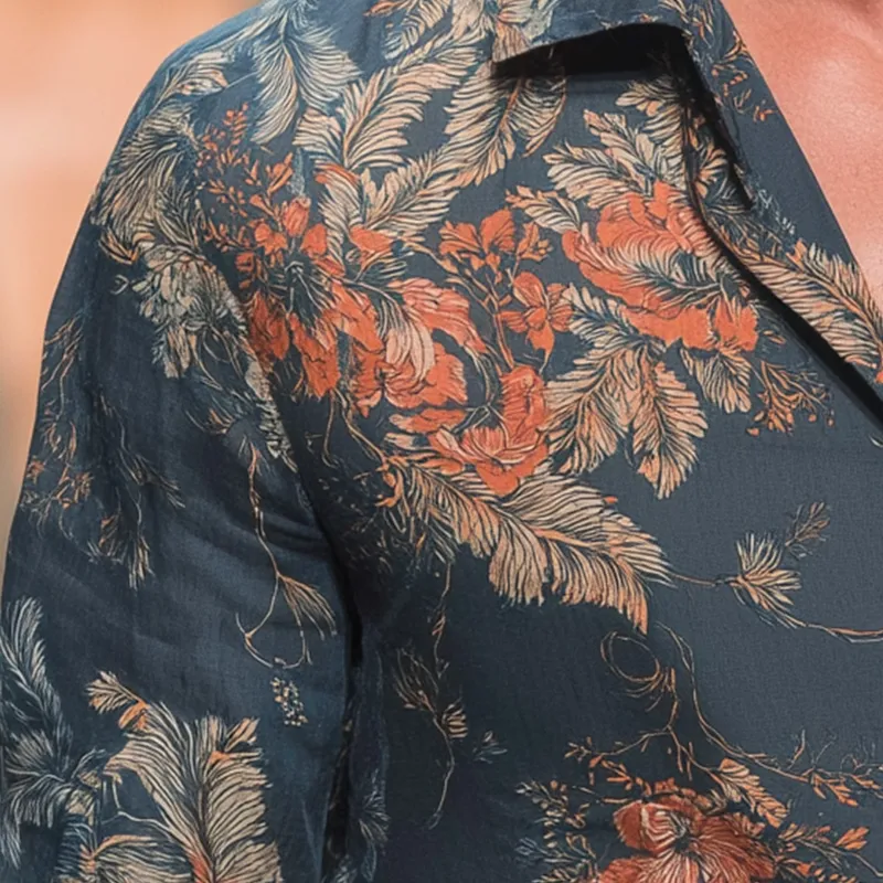 Men's Fashion Printed Polyester Blend Long Sleeve Shirt MTA1895H9P sold by Manly product image thumbnail 3