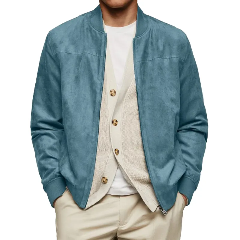 Men's Vintage Simple Faux Suede Jacket MTA1855H7P sold by Manly