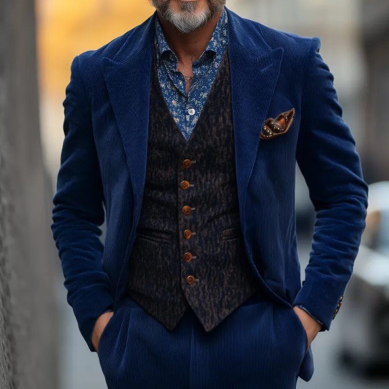 Men's Vintage Casual Corduroy Blazer MTA1972H6TO sold by Manly product image thumbnail 2