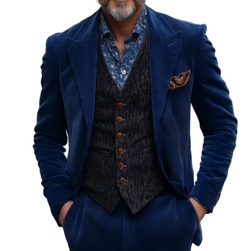 Men's Vintage Casual Corduroy Blazer MTA1972H6TO sold by Manly