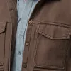 Men's Retro Washed Solid Color Denim Casual Vest MTA2667H5P sold by Manly