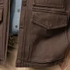 Men's Retro Washed Solid Color Denim Casual Vest MTA2667H5P sold by Manly