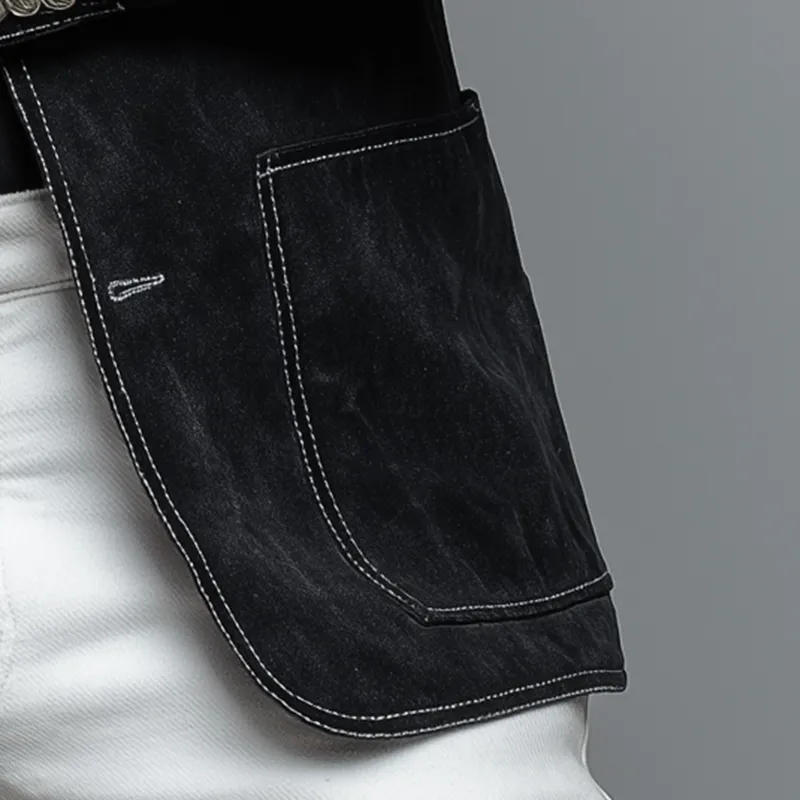 Men's Black Faux Suede Vintage Blazer MTA2714H7P sold by Manly product image thumbnail 5