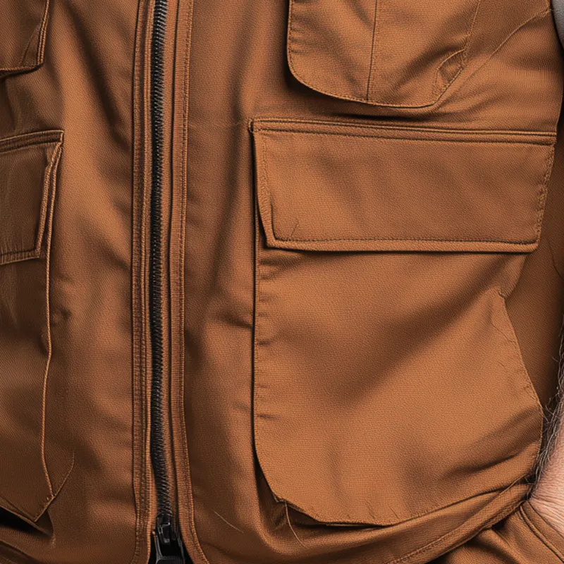 Men's Multi-Pocket Solid Color Work Vest MTA2631H3P sold by Manly product image thumbnail 3