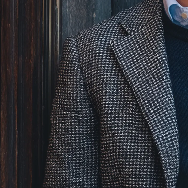 Men's Simple Retro Plaid Suit Jacket MTA2638H0P sold by Manly product image thumbnail 3