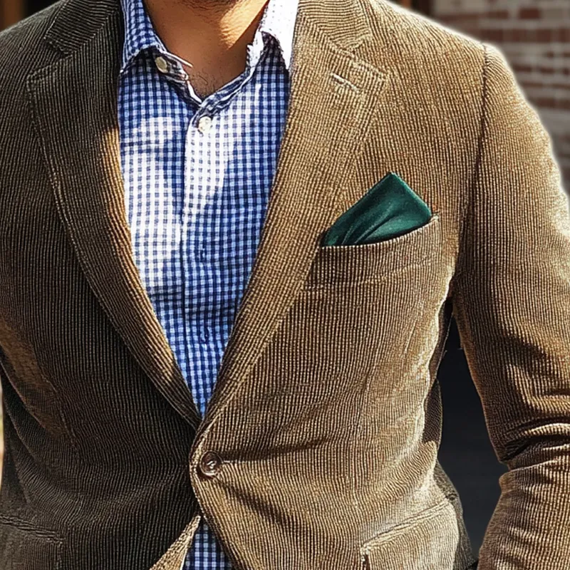 Men's Solid Corduroy Vintage Blazer MTA2658H2X sold by Manly product image thumbnail 2