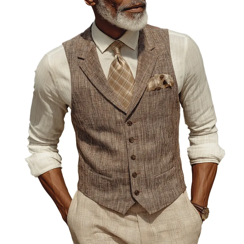 Men's Retro Elegant Suit Vest MTA0282I9P sold by Manly