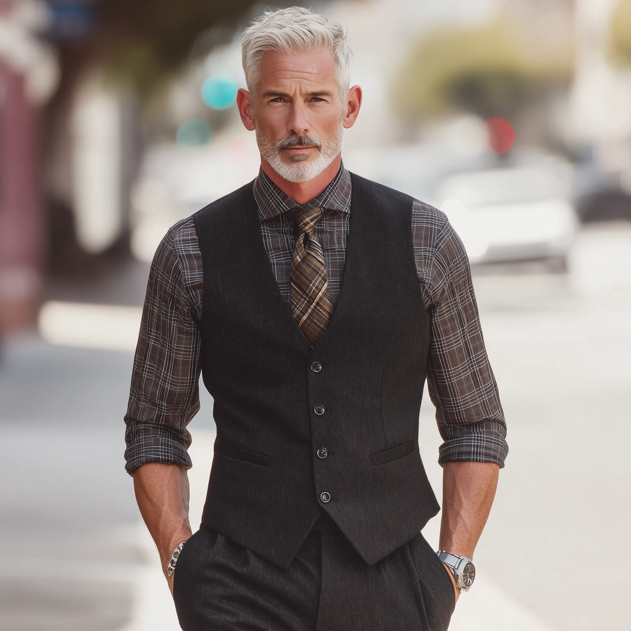 Men's Vintage Elegant Cotton Blend Suit Vest MTA0258I4P sold by Manly product image thumbnail 4