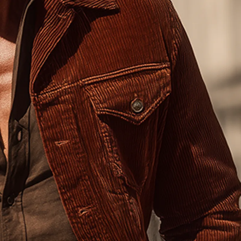 Men's Vintage Elegant Corduroy Jacket MTA0253I4P sold by Manly product image thumbnail 4