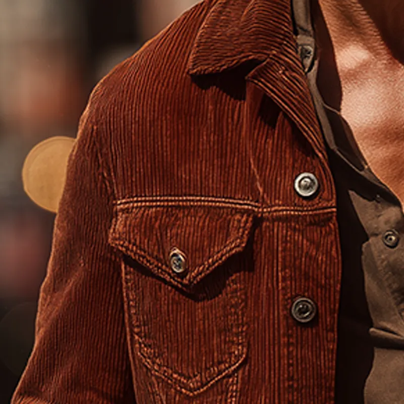 Men's Vintage Elegant Corduroy Jacket MTA0253I4P sold by Manly product image thumbnail 3