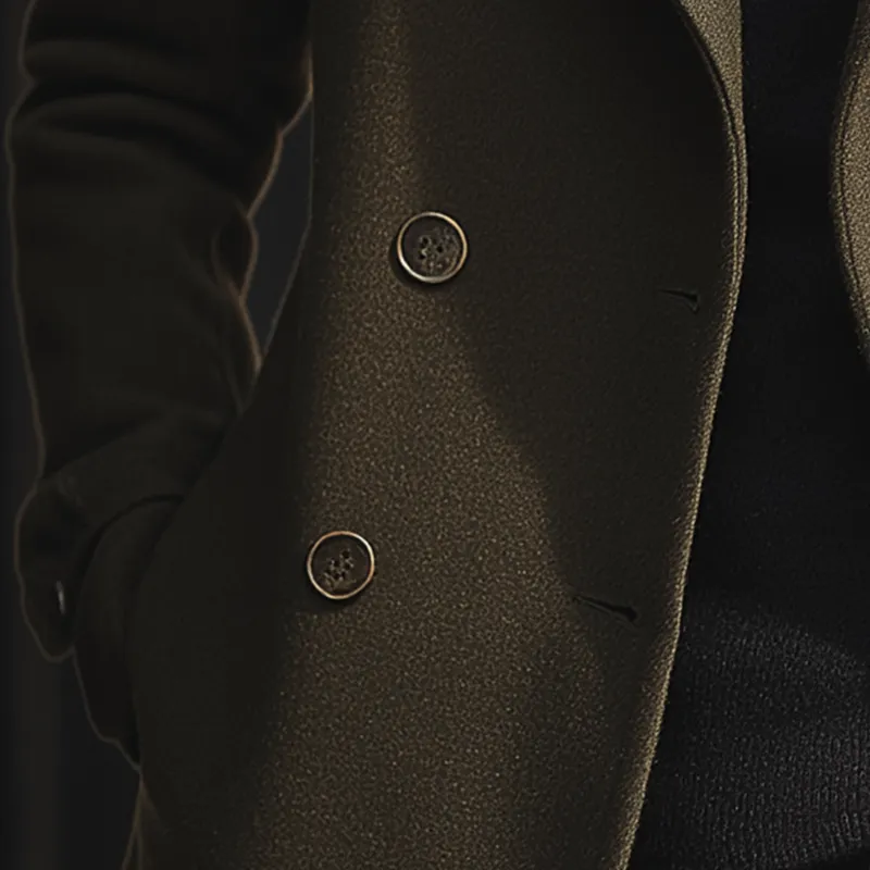 Men's Elegant Vintage Faux Woolen Coat Jacket MTA0265I0P sold by Manly product image thumbnail 5