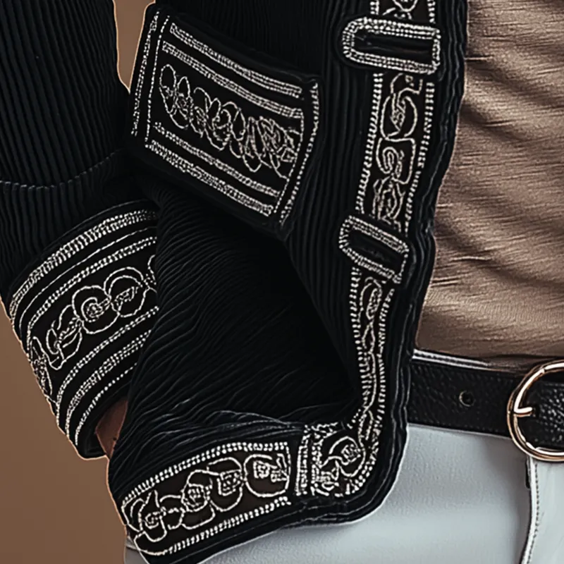 Men's Winter Fashion Embroidered Corduroy Jacket MTA0152I2P sold by Manly product image thumbnail 5