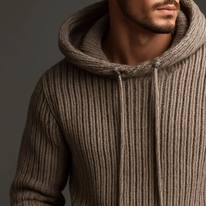 Men's Vintage Casual Knitted Sweater Hoodie MTA2918H3TO sold by Manly product image thumbnail 3