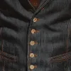 Men's Vintage Washed Distressed Denim Vest MTA0263I0P sold by Manly