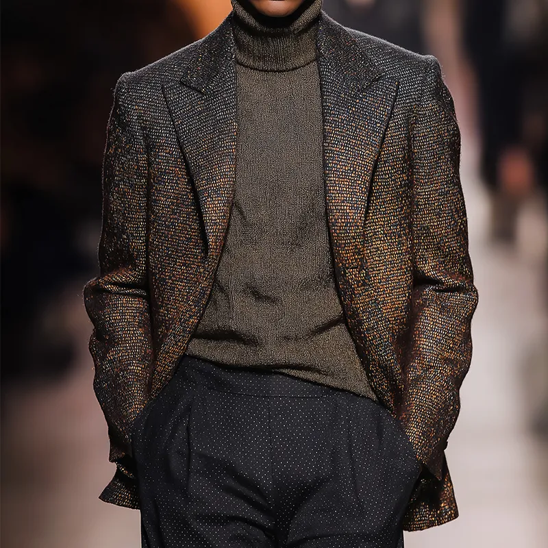 Men's Retro Casual Starry Sky Gradient Print Single-Breasted Blazer MTA0578I6TO sold by Manly product image thumbnail 2