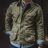 Men's Classic Retro Army Green Multi-pocket Jacket MTA0873I0U sold by Manly