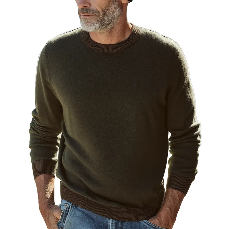 Men's Autumn And Winter Simple Knitted Warm Sweater MTA0809I9P sold by Manly