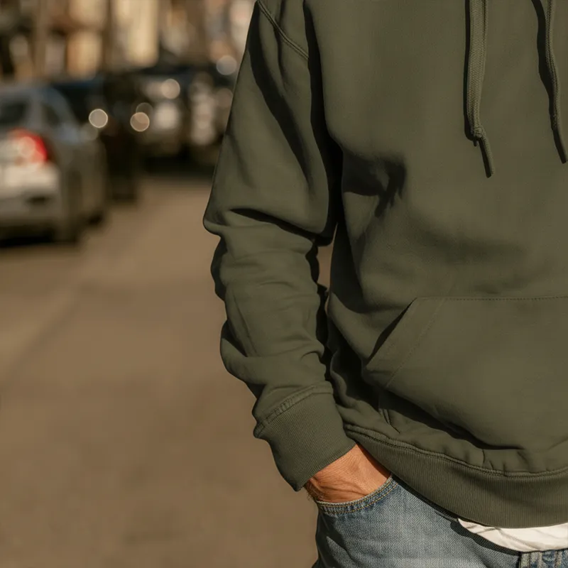 Men's Autumn Fashion Solid Color Large Pocket Hooded Sweatshirt MTA1329I7P sold by Manly product image thumbnail 3