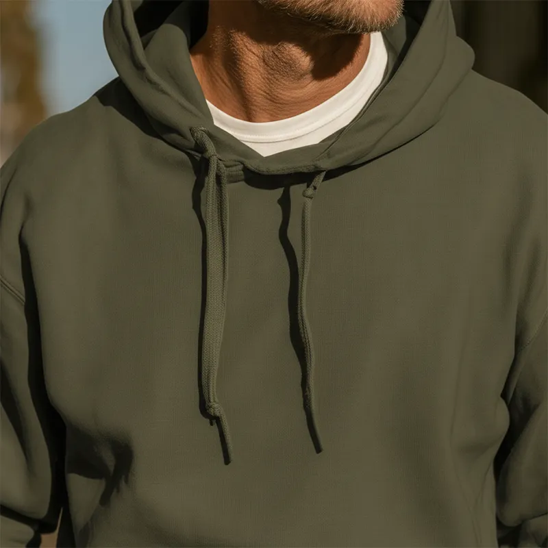 Men's Autumn Fashion Solid Color Large Pocket Hooded Sweatshirt MTA1329I7P sold by Manly product image thumbnail 4