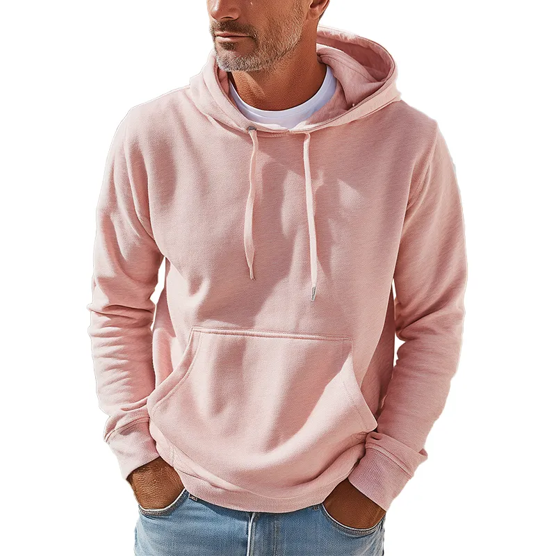 Men's Autumn And Winter Fashion Cotton Blend Large Pocket Hooded Sweatshirt MTA1307I7P sold by Manly