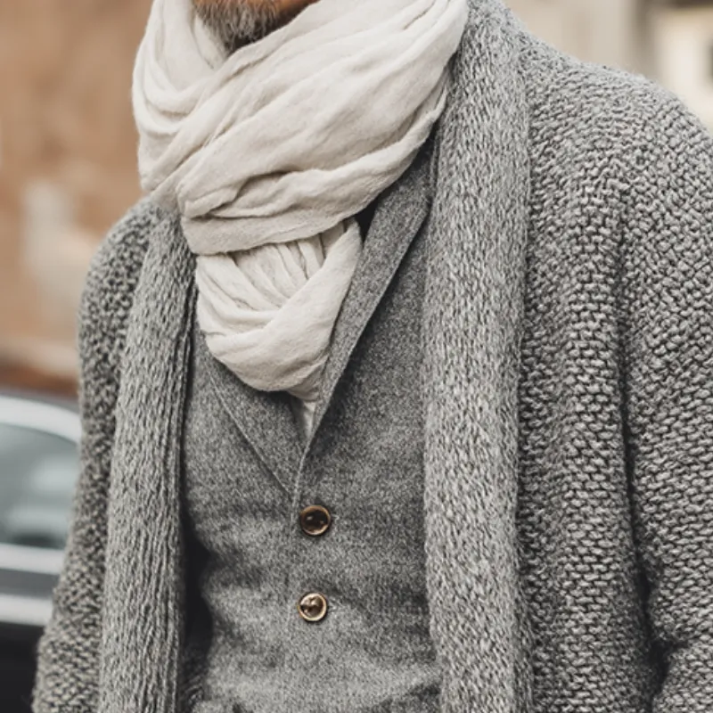 Men's Retro Casual Knitted Buttonless Cardigan MTA1621I6TO sold by Manly product image thumbnail 3