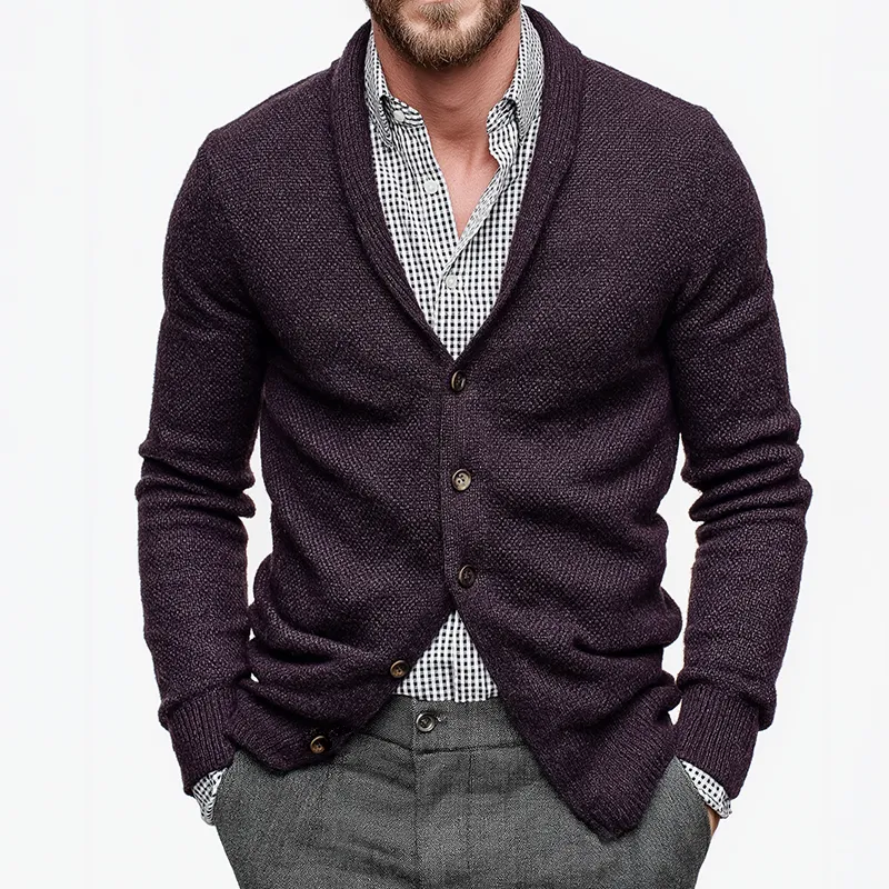 Men's Vintage Casual Knitted Button Sweater Cardigan MTA1590I9TO sold by Manly product image thumbnail 2