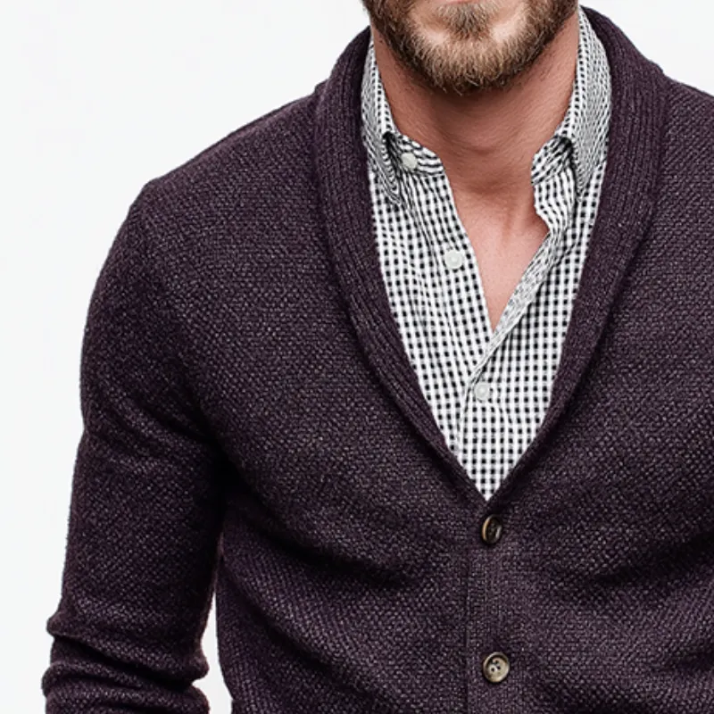Men's Vintage Casual Knitted Button Sweater Cardigan MTA1590I9TO sold by Manly product image thumbnail 3